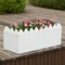 White Vinyl Traditional Fence Design Garden Bed Elevated Screwless Raised Planter Box